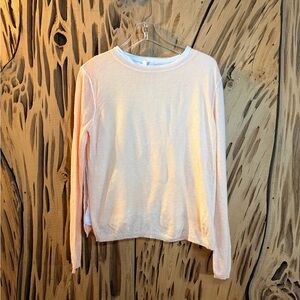 Olivaceous Pink Wool Blend Layered Sweater Top Cotton Modal Lining Size: S